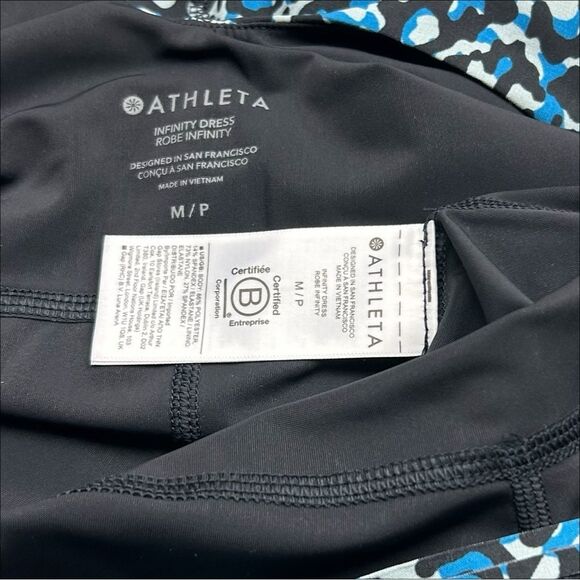 Athleta Infinity Printed Dress Skort Romper One Piece Racerback Size Medium - Picture 5 of 9